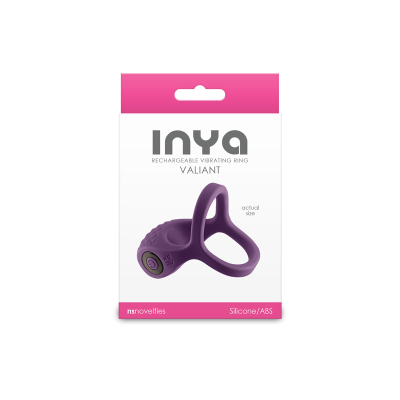 INYA Valiant - Berry - Purple USB Rechargeable Vibrating Cock Ring