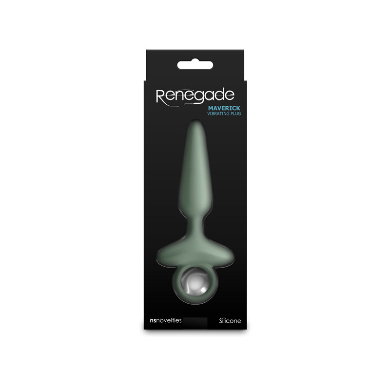 Renegade Maverick - Sage - Green 15 cm USB Rechargeable Vibrating Butt Plug