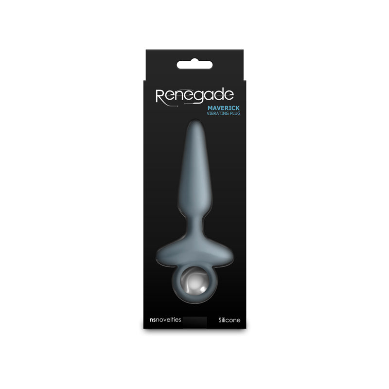 Renegade Maverick - Grey - Grey 15 cm USB Rechargeable Vibrating Butt Plug