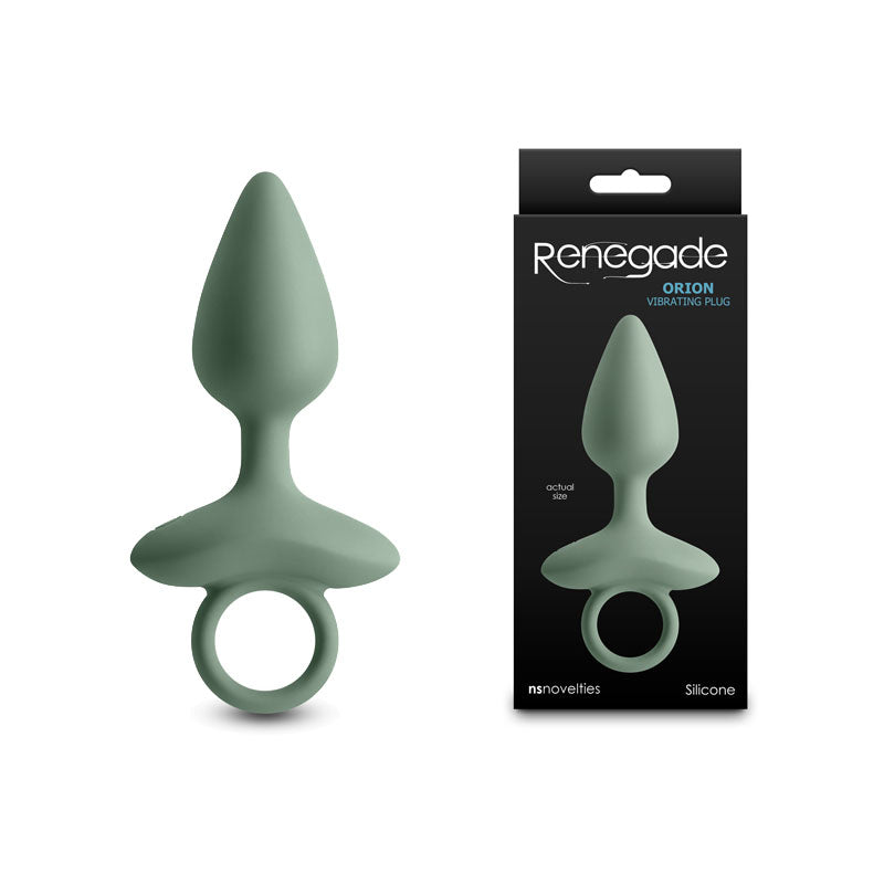 Renegade Orion - Sage - Green 13 cm USB Rechargeable Vibrating Butt Plug