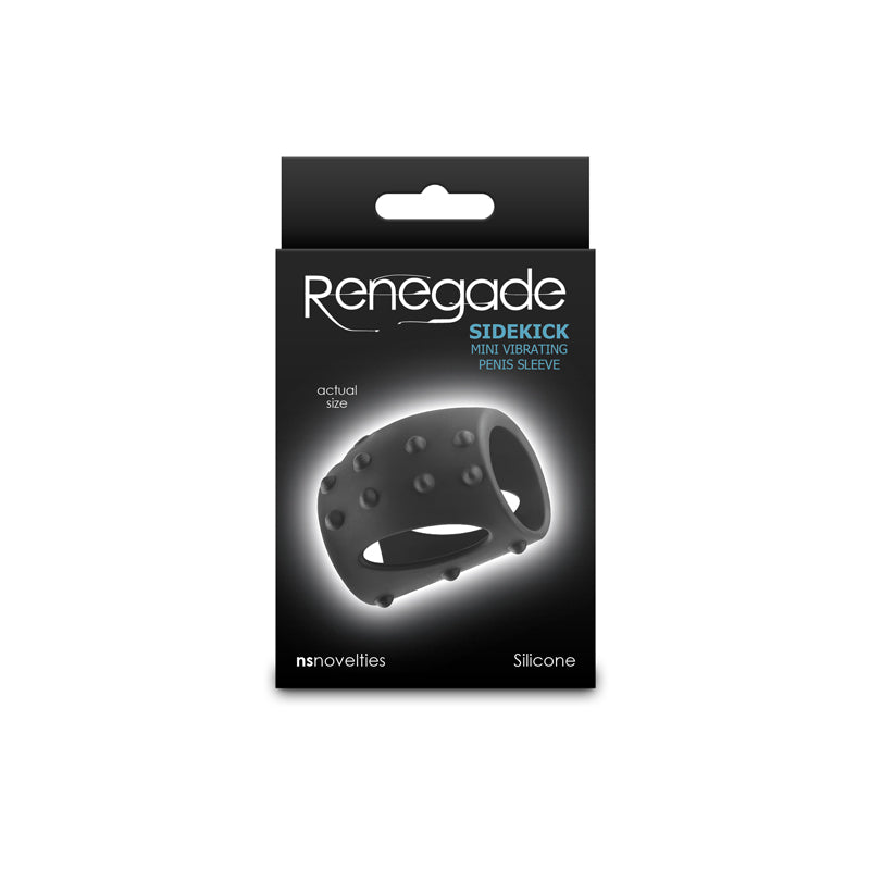 Renegade Sidekick - Black - Black USB Rechargeable Vibrating Penis Cage