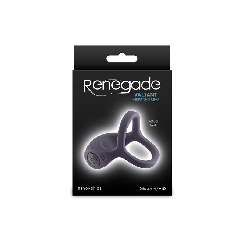 Renegade Valiant - Grey - Grey USB Rechargeable Cock Ring