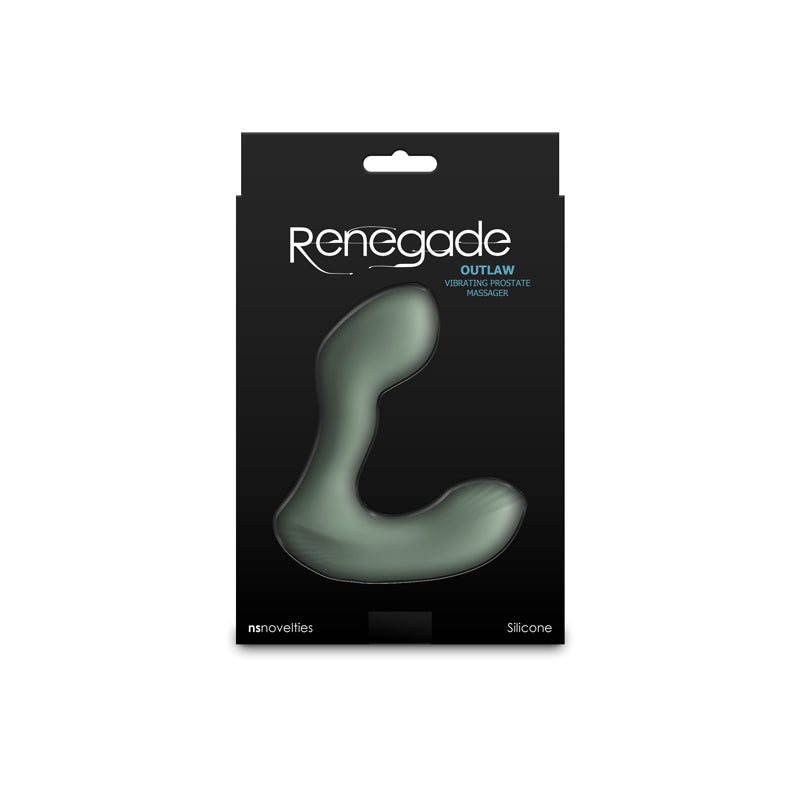 Renegade Outlaw - Sage - Green 12 cm USB Rechargeable Vibrating Prostate Massager