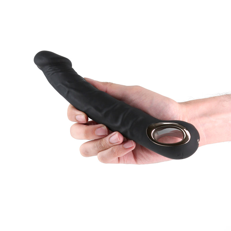 Renegade Rimmer - Black - Black 22 cm USB Rechargeable Vibrator