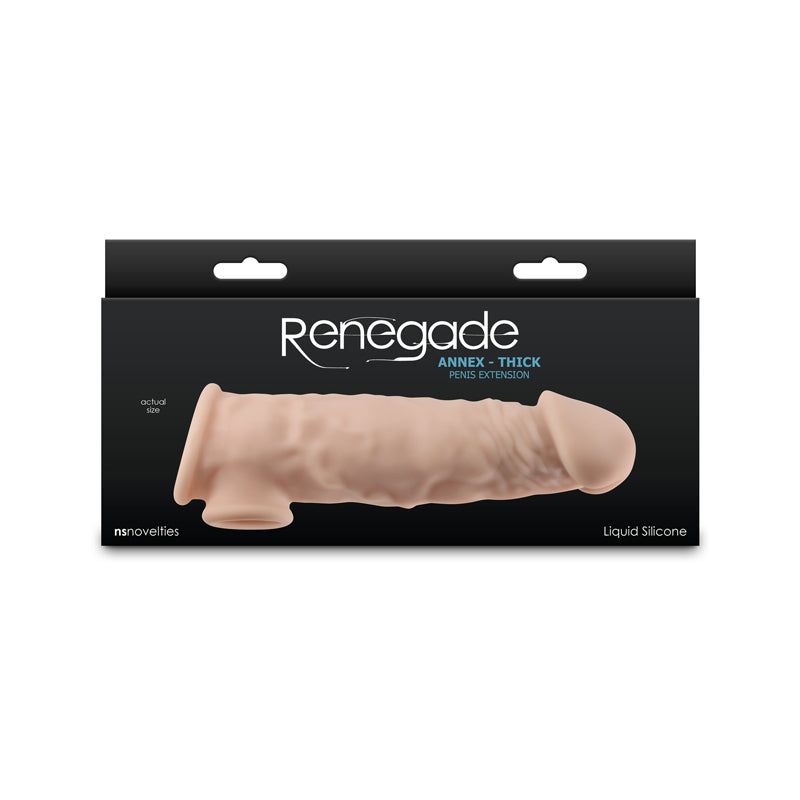Renegade Annex - Thick - Flesh - Flesh 18.6 cm Penis Extender Sleeve