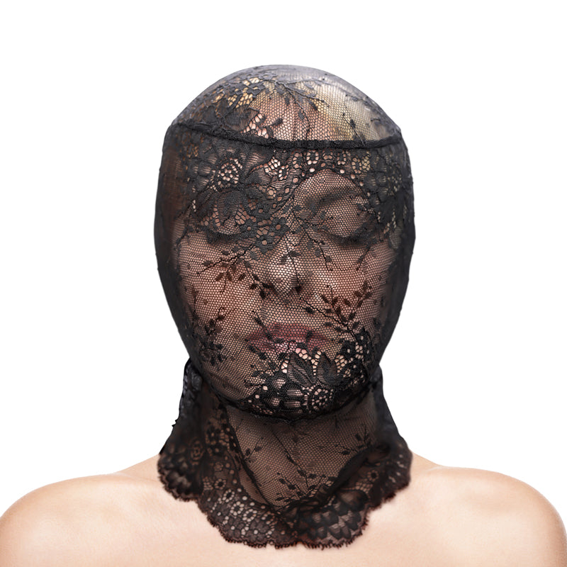 Fetish & Fashion - Lace Hood - Black - Black Hood