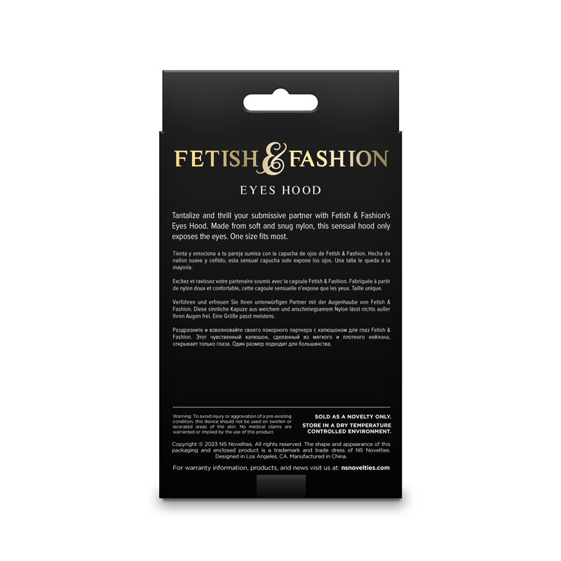Fetish & Fashion - Eyes Hood - Black - Black Hood