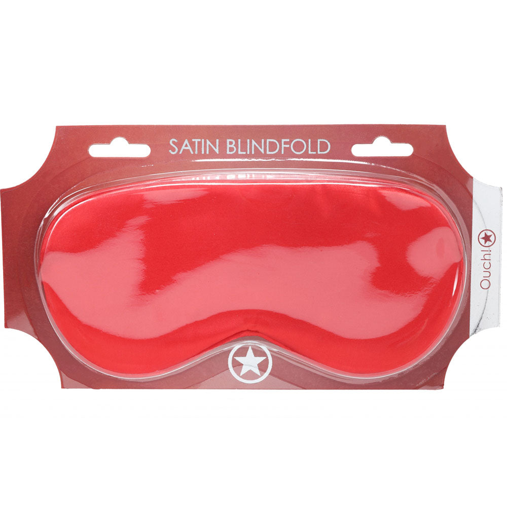 OUCH! Satin Mask - Red - Red Eye Mask