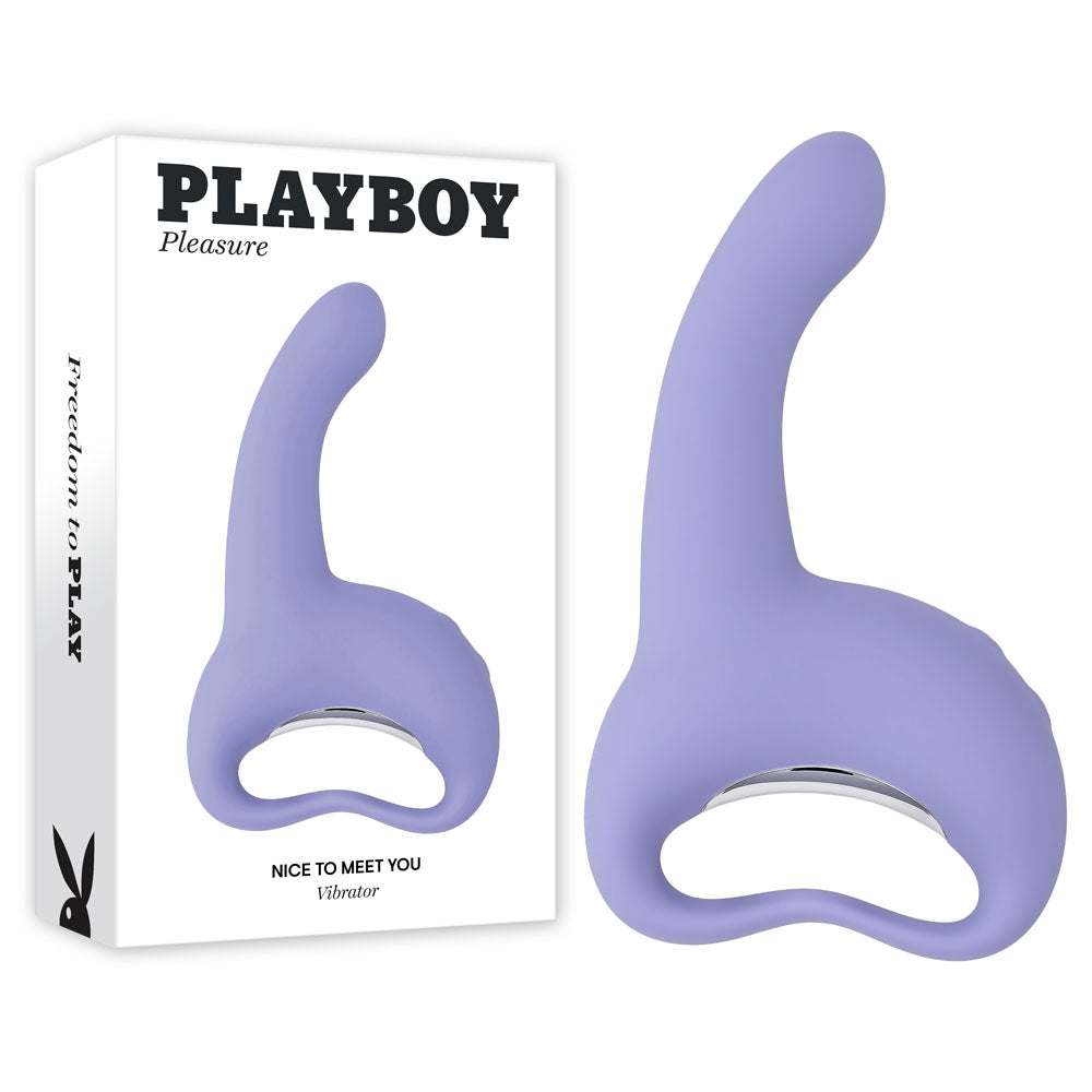 Playboy Pleasure NICE TO MEET YOU - Purple 19.5 cm USB Rechargeable Vibrator