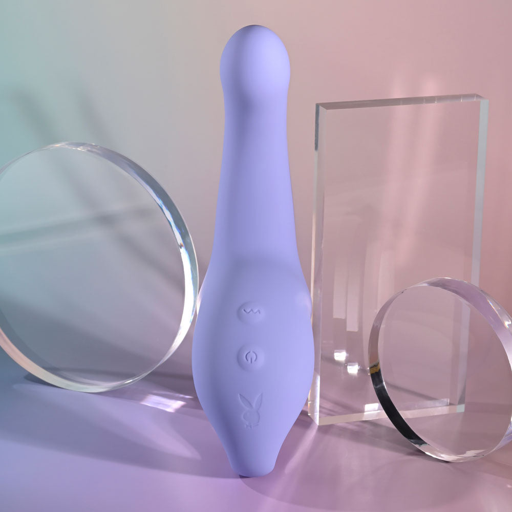 Playboy Pleasure NICE TO MEET YOU - Purple 19.5 cm USB Rechargeable Vibrator