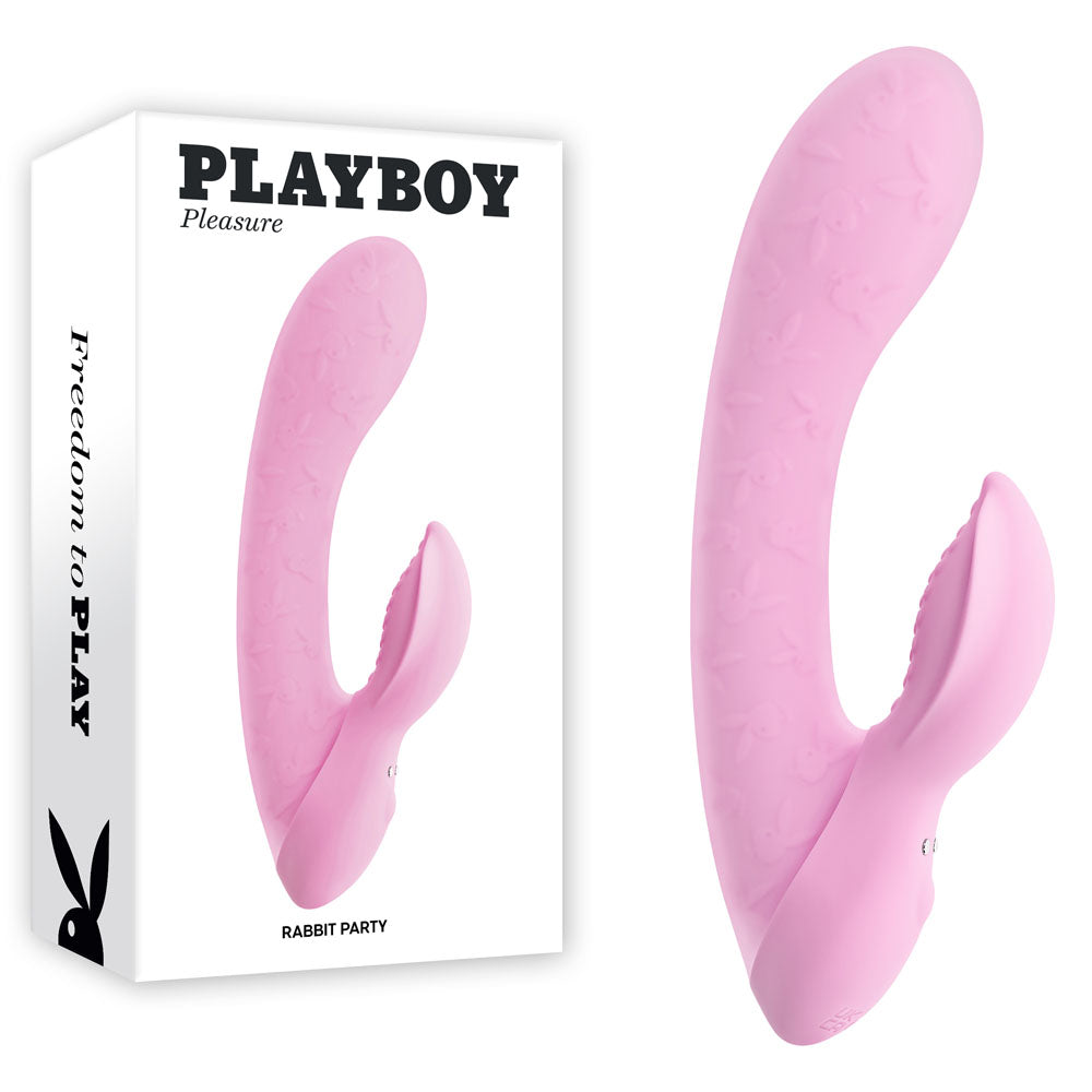 Playboy Pleasure RABBIT PARTY - Pink 15.2 cm USB Rechargeable Rabbit Vibrator