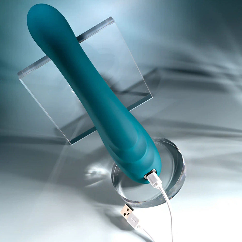 Playboy Pleasure AURELIE - Green 22.7 cm USB Rechargeable Vibrator with Internal Flicker