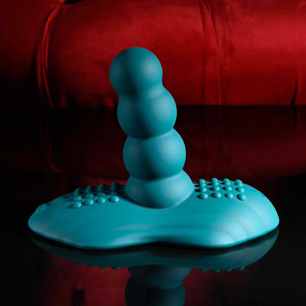 Playboy Pleasure HAVE A SEAT - Green USB Rechargeable Rideable Vibrator and Grinder Pad with Remote