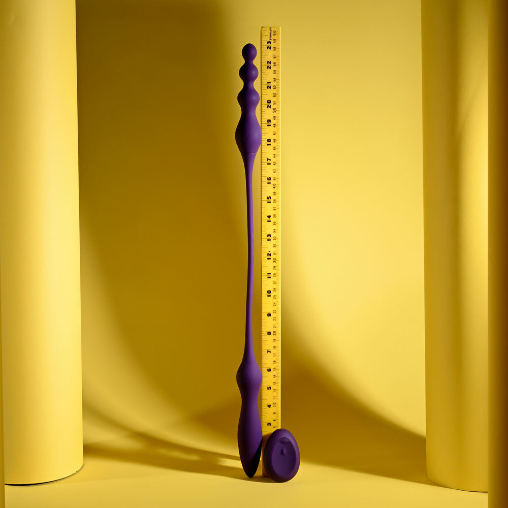 Playboy Pleasure THIS & THAT - Purple 60 cm USB Rechargeable Flexible Dual Ended Vibrator