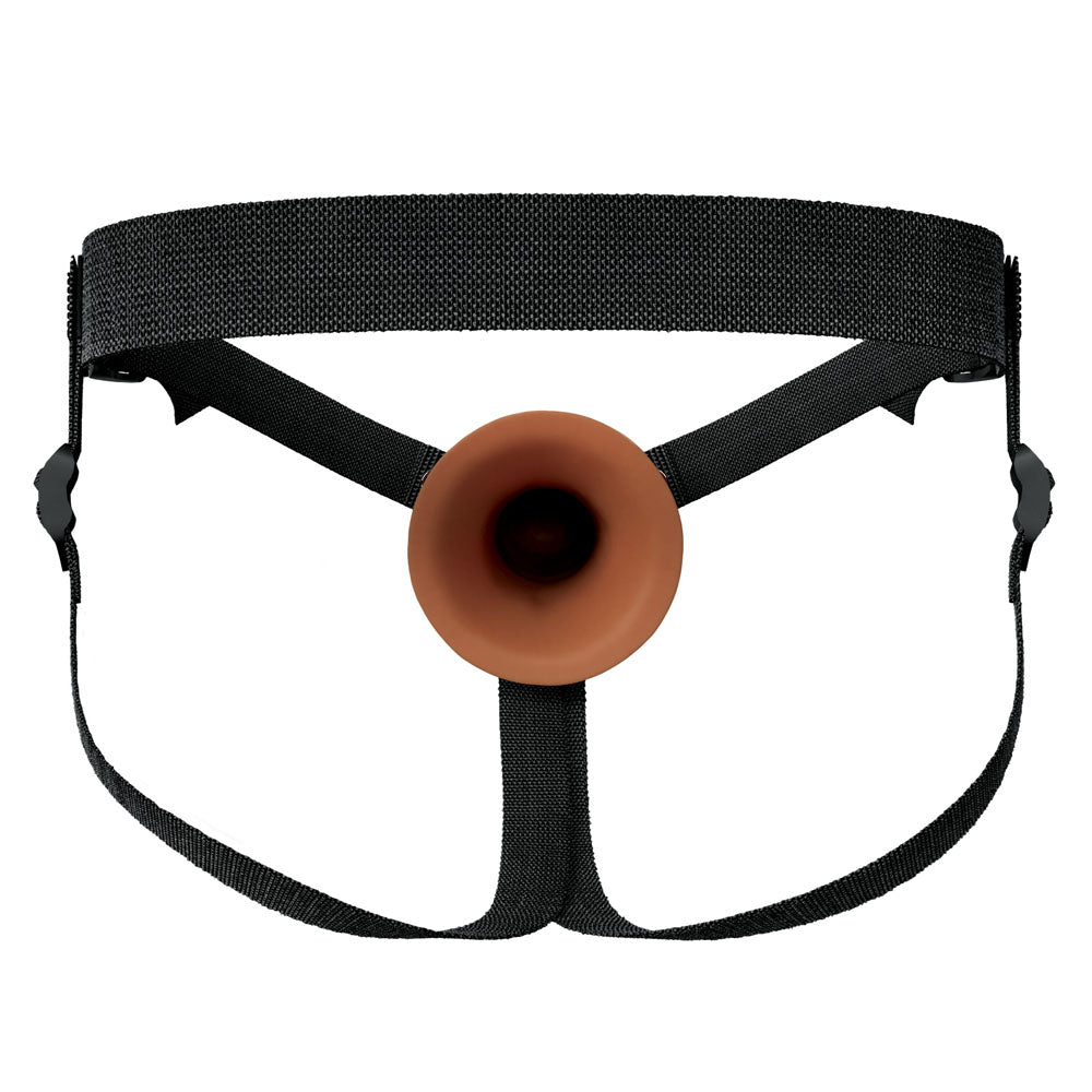 FX Elite 8'' Silicone Hollow Strap-On - Tan - Tan 20 cm Hollow Strap-On