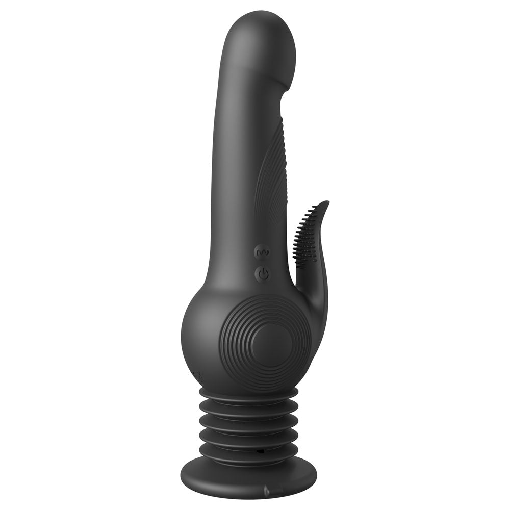 Fetish Fantasy Series Pogo Thruster - Black USB Rechargeable 23.5 cm Gyrating Rabbit Vibrator