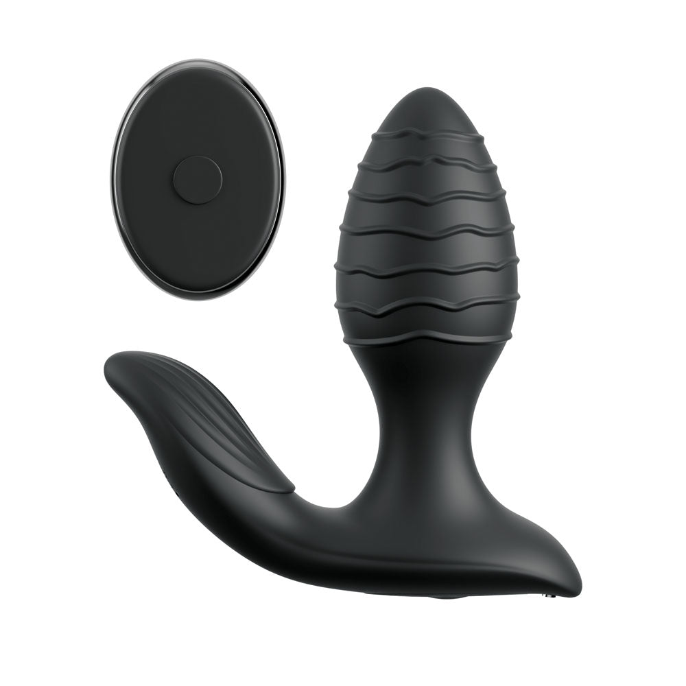 Anal Fantasy Elite Gyro-Milk Pro - Black - Black USB Rechargeable Gyrating Butt Plug