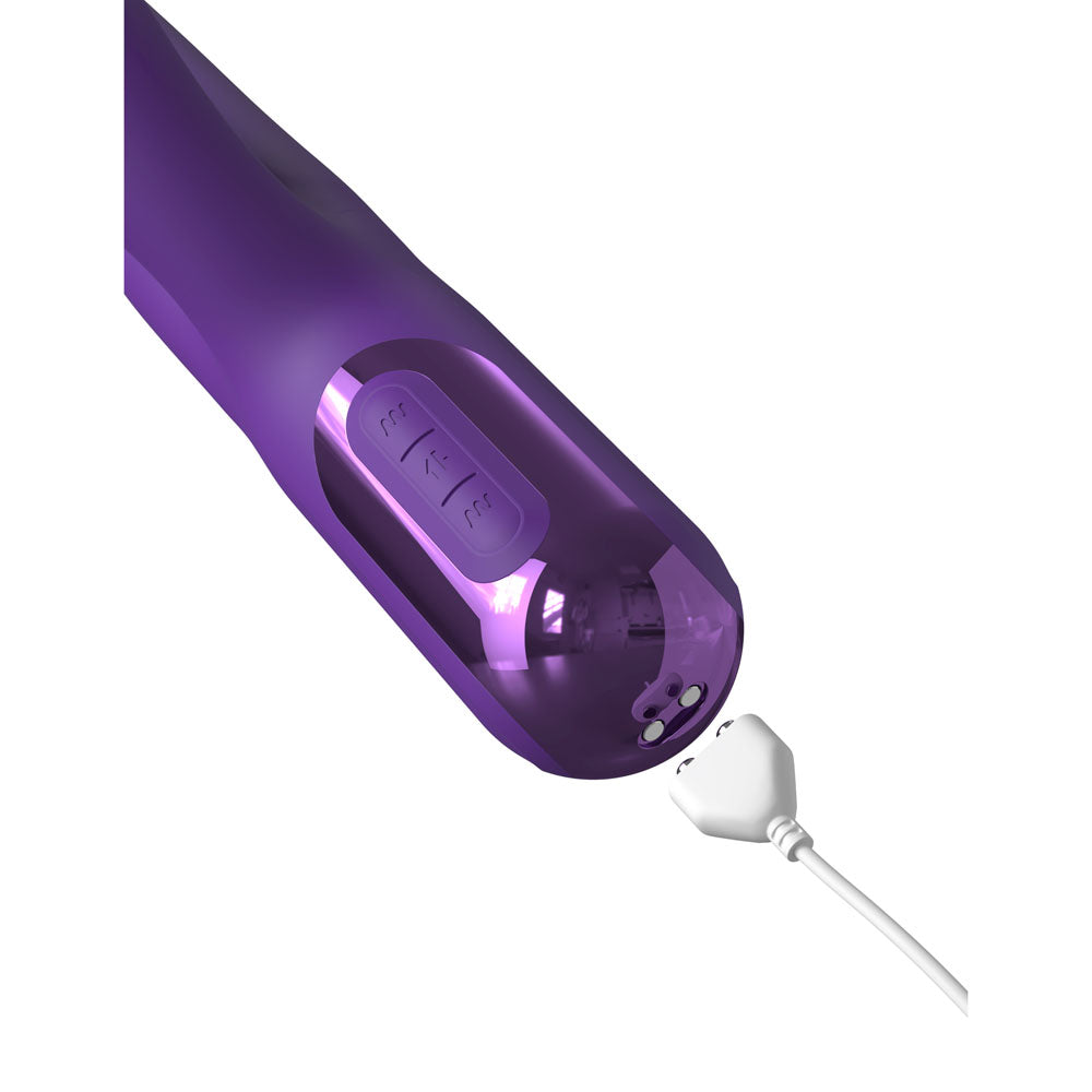 Fantasy For Her Super SoniX Thruster - Purple USB Rechargeable Thrusting Rabbit Vibrator