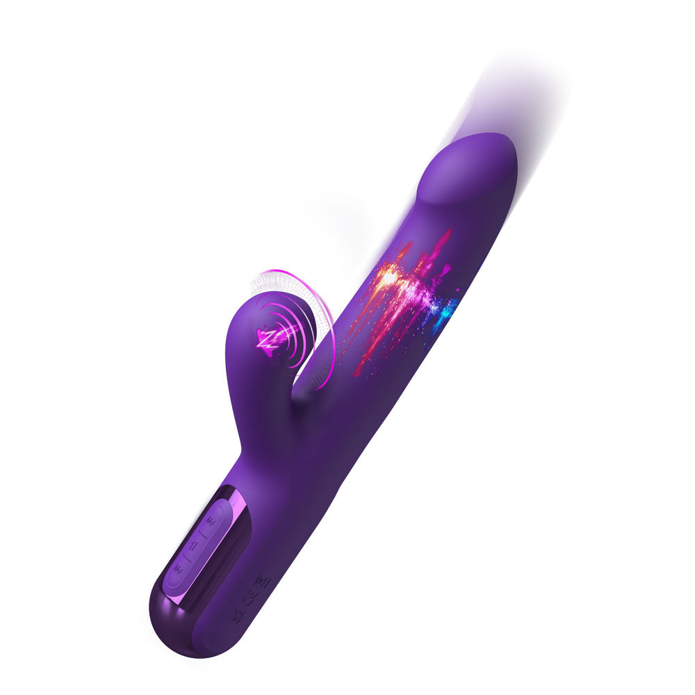 Fantasy For Her Super SoniX Thruster - Purple USB Rechargeable Thrusting Rabbit Vibrator