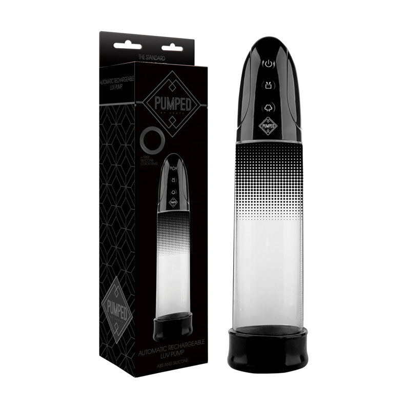 Pumped Automatic Rechargeable Luv Pump - Black USB Rechargeable Powered Penis Pump