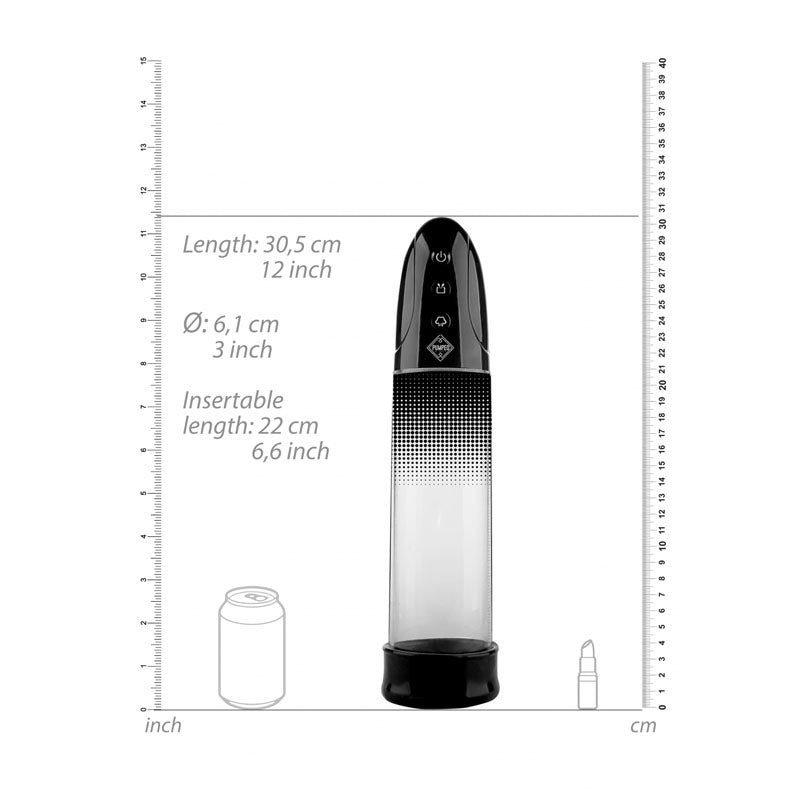 Pumped Automatic Rechargeable Luv Pump - Black USB Rechargeable Powered Penis Pump