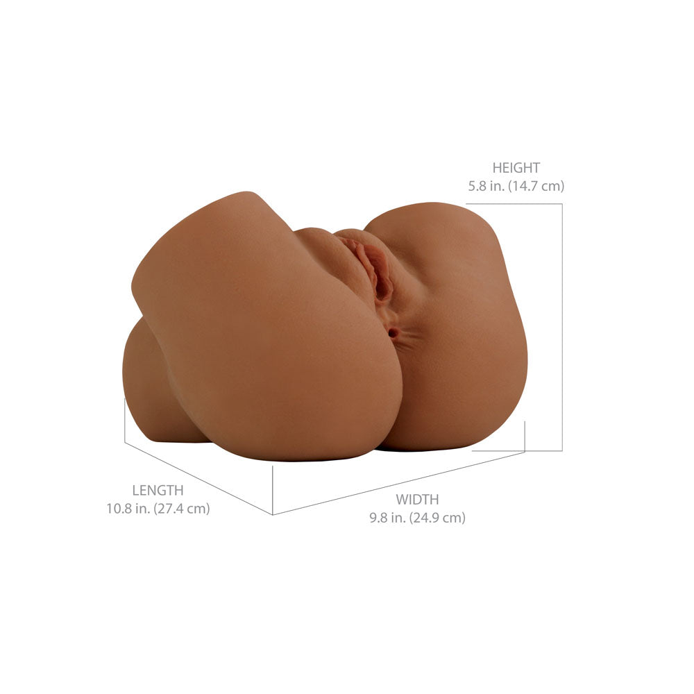 PDX Elite Back That Ass Up - Brown - Brown USB Rechargeable Auto Mega Masturbator