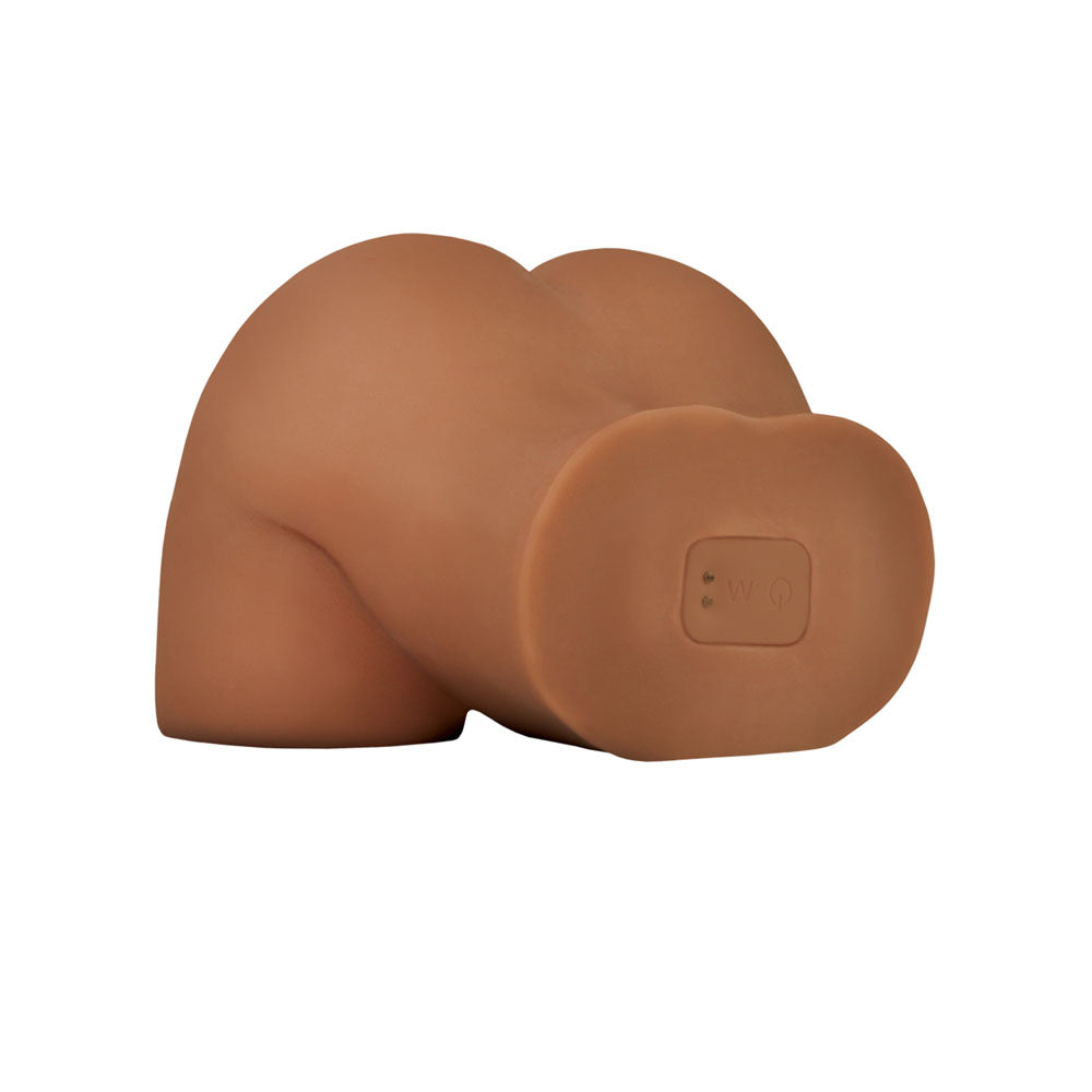 PDX Elite Shake That Ass - Brown - Brown USB Rechargeable Vibrating Mega Masturbator