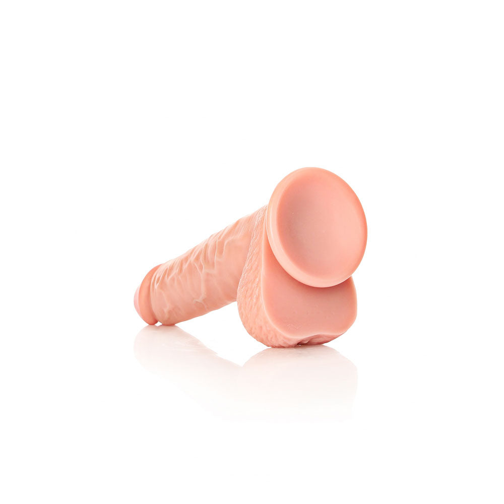 REALROCK Straight Realistic Dildo with Balls - 23 cm - Flesh 23 cm (9'') Dong