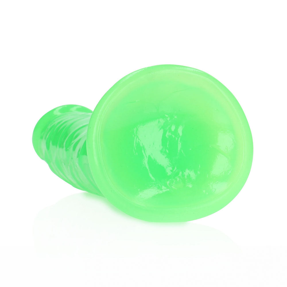 REALROCK 18 cm Slim Glow in the Dark Neon - Green - Glow in Dark Green 18 cm (7'') Dong