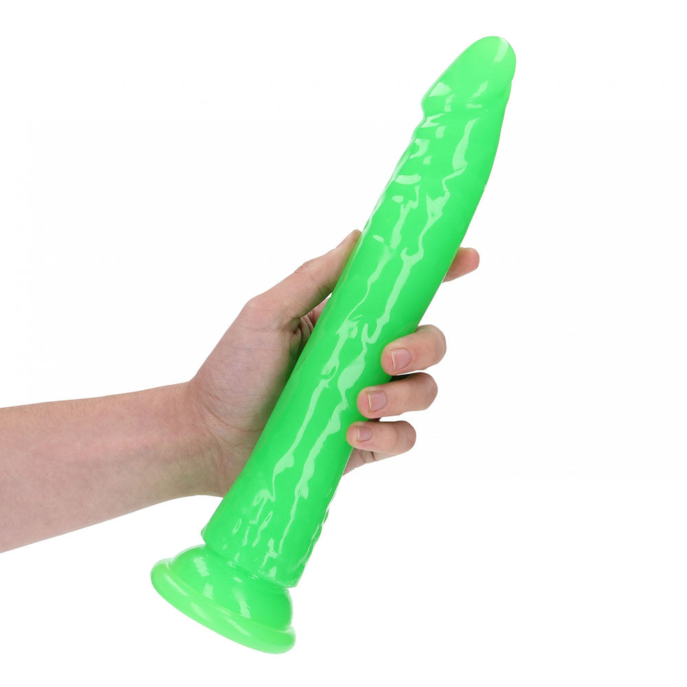 REALROCK 29 cm Slim Glow in the Dark Neon - Green - Glow in Dark Green 29 cm (11'') Dong