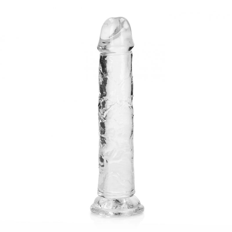 REALROCK 18 cm Straight Dildo - Clear - Clear 18 cm (7'') Dong