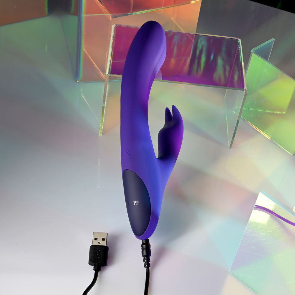 Selopa POSEABLE BUNNY - Purple 21 cm USB Rechargeable Poseable Rabbit Vibrator