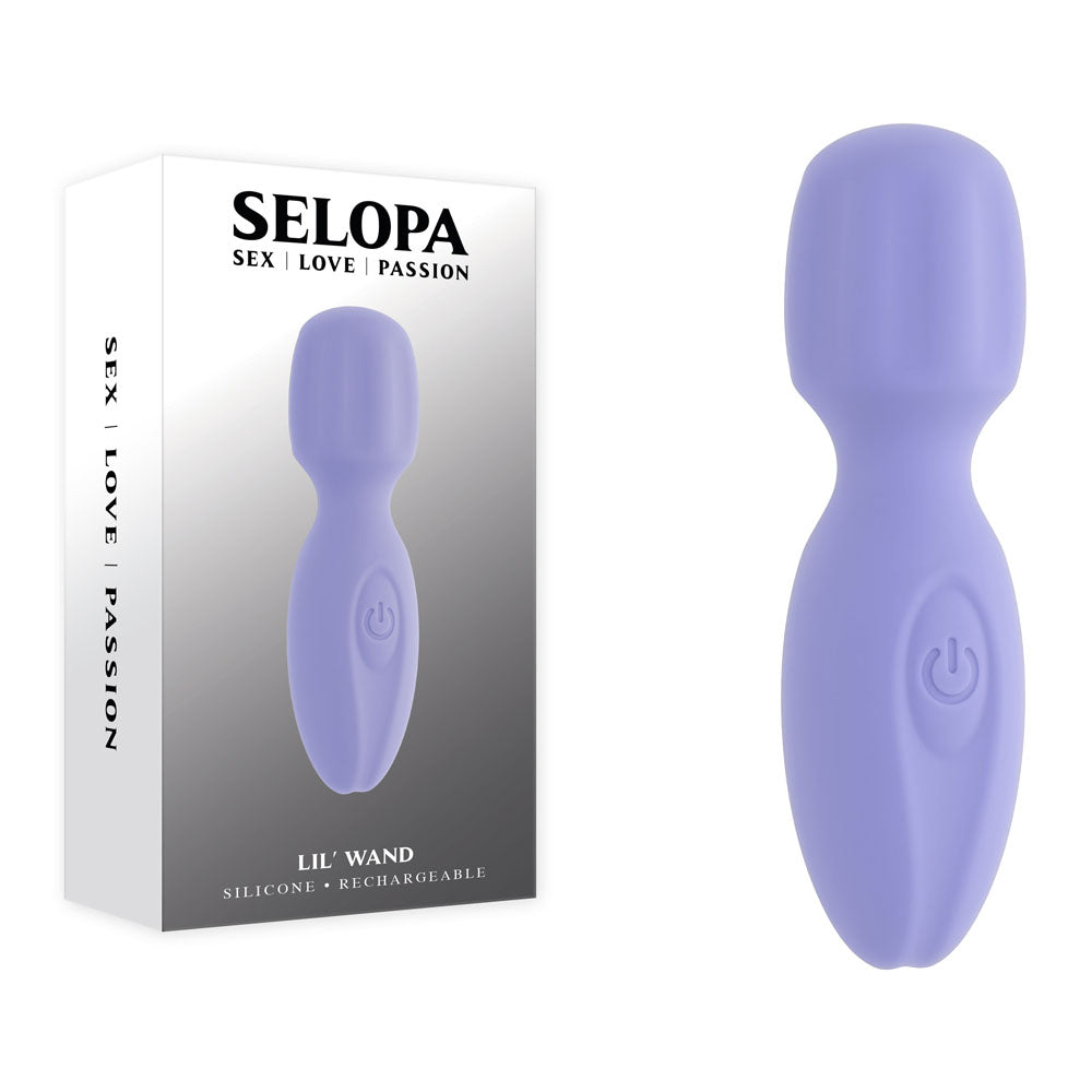 Selopa LIL' WAND - Purple 11 cm USB Rechargeable Massage Wand