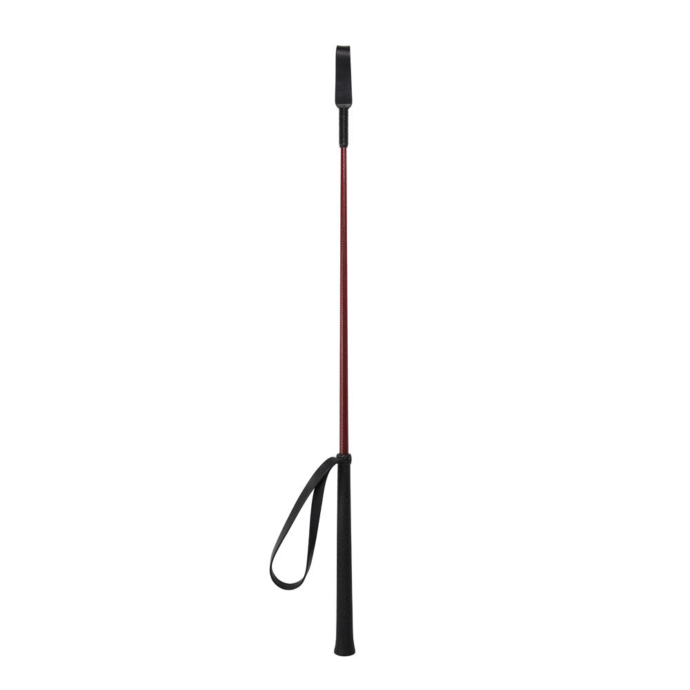 Sex & Mischief Enchanted Crop - Burgundy/Black Riding Crop