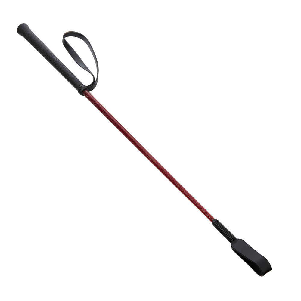 Sex & Mischief Enchanted Crop - Burgundy/Black Riding Crop