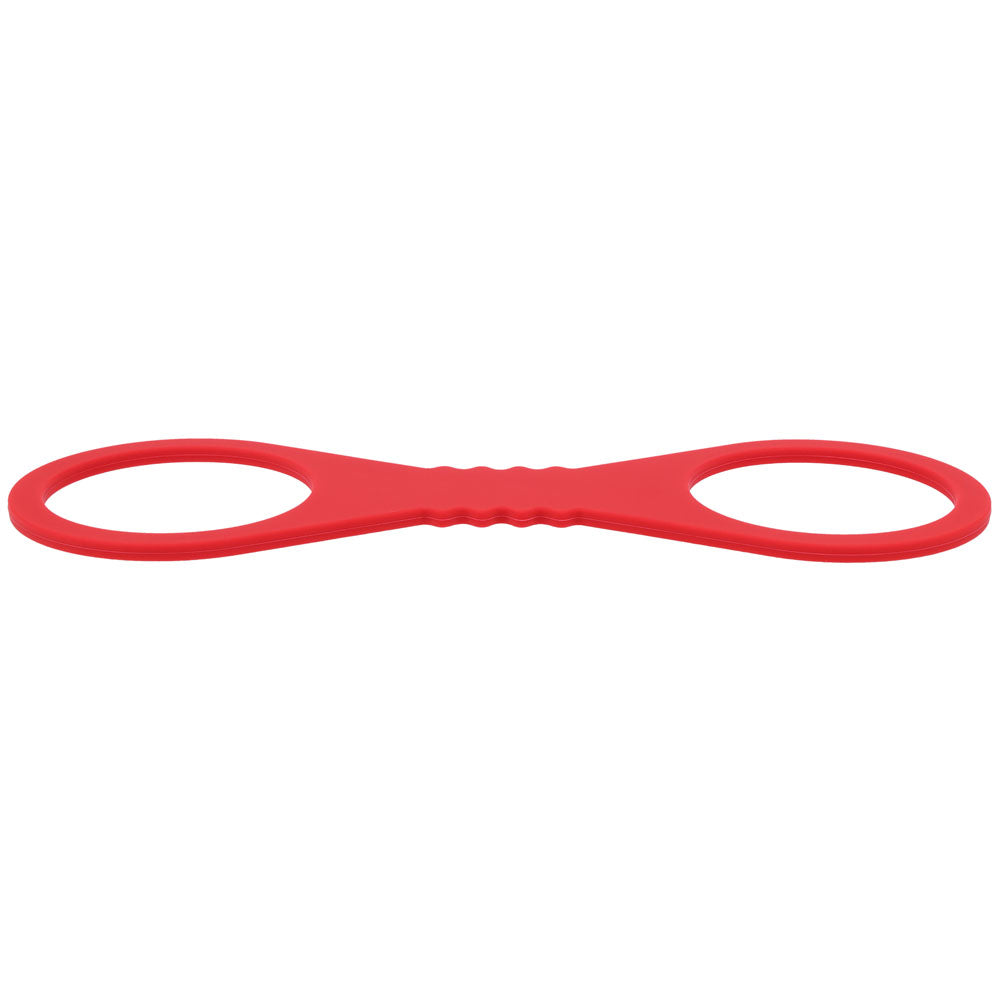 Sex & Mischief Amor Large Silicone Cuffs - Red Large Restraints