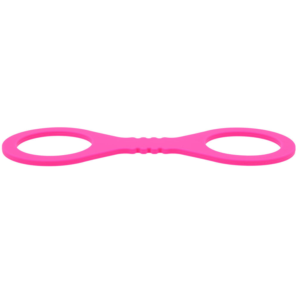 Sex & Mischief Small Hot Pink Silicone Cuffs - Hot Pink Small Restraints