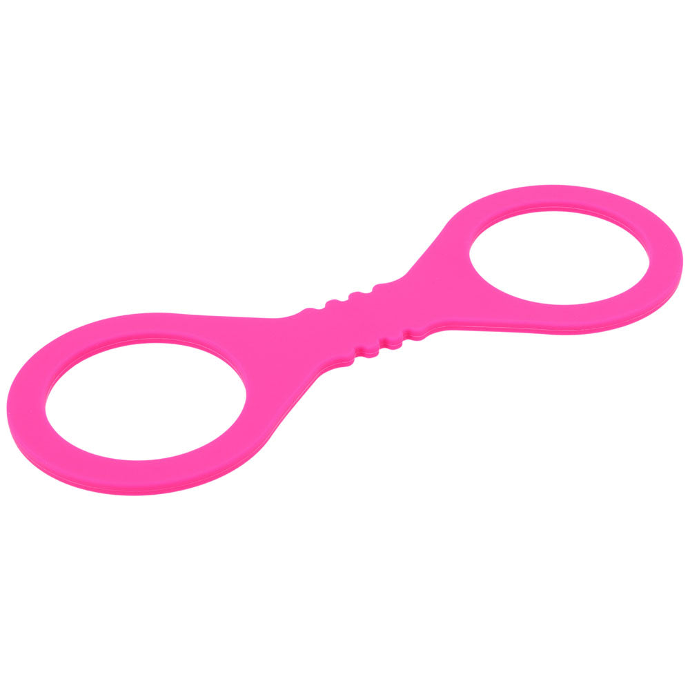 Sex & Mischief Small Hot Pink Silicone Cuffs - Hot Pink Small Restraints
