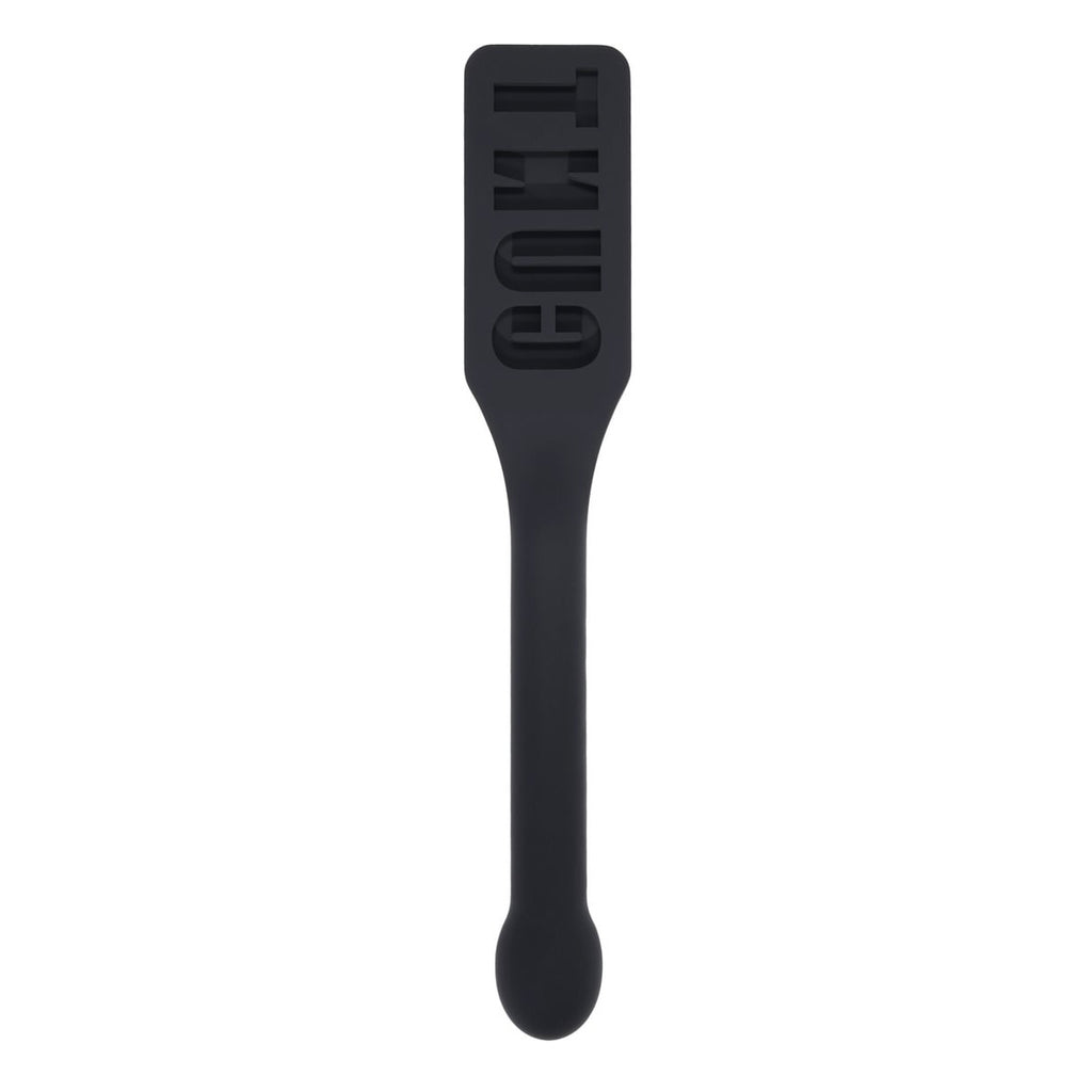 EDGE CUNT Silicone Paddle - Black Silicone Paddle with Insertable Handle