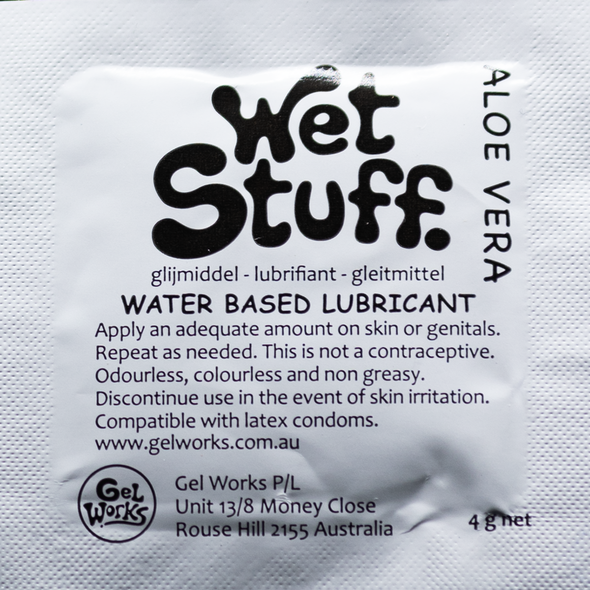 Wet Stuff Aloe Vera - water based personal lubricant
