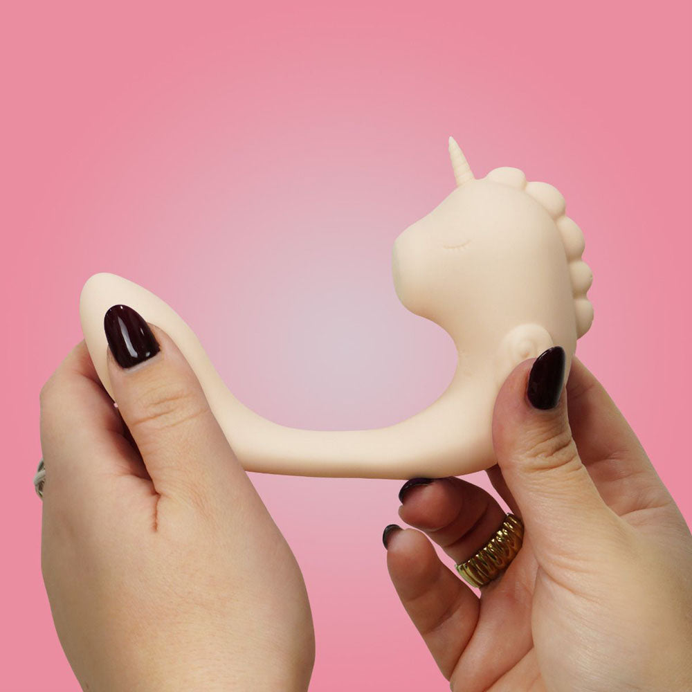 Unihorn - C Horse - Coral Throb - Coral USB Rechargeable Dual Unicorn Vibrator