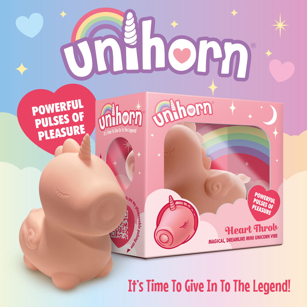 Unihorn - Heart Throb - Coral USB Rechargeable Flicking Stimulator