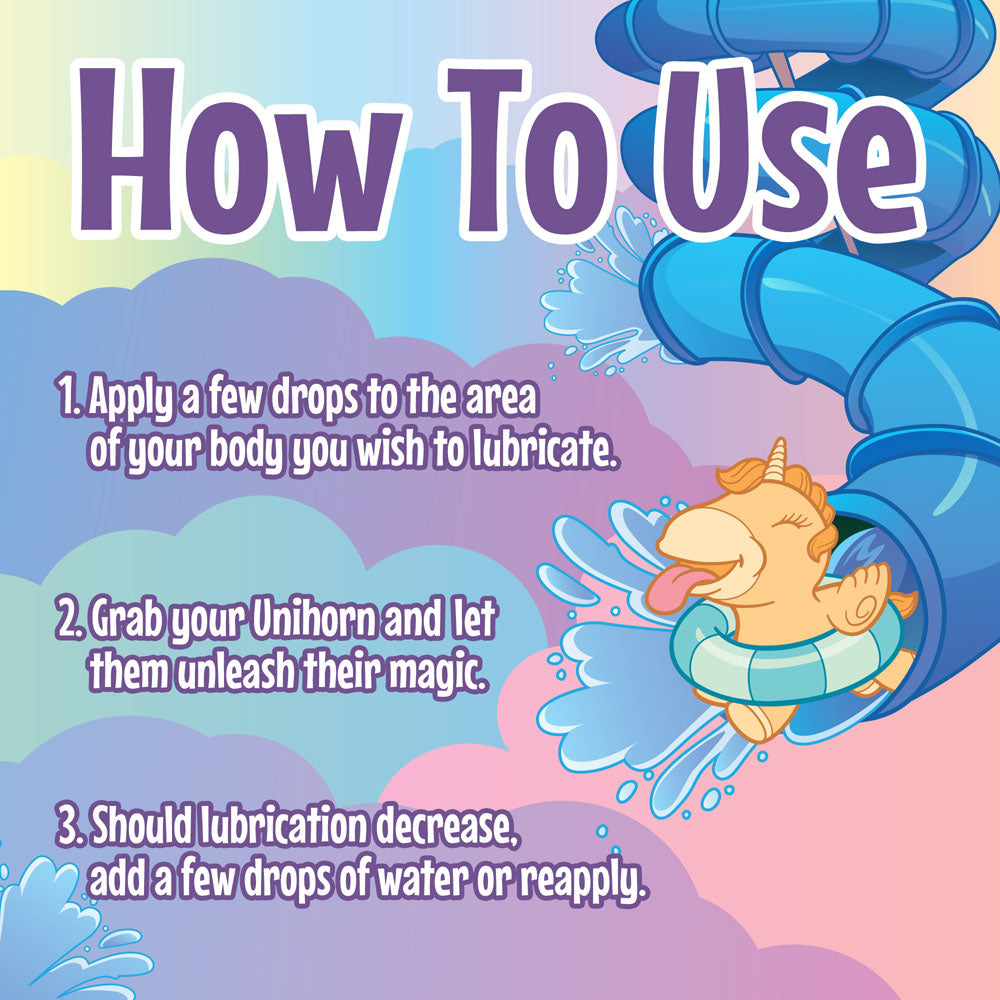 Unihorn Water-Slide Lubricant - Water Based Lubricant - 130 ml Bottle