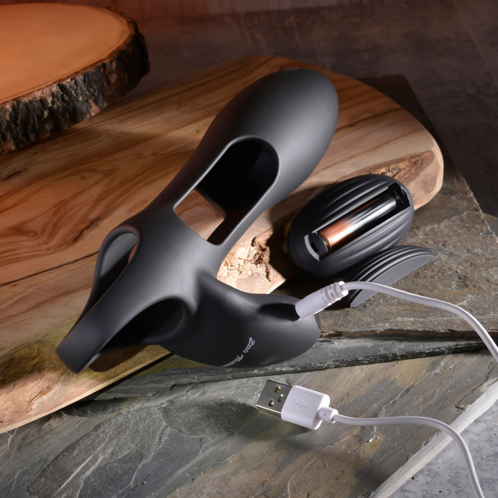 Zero Tolerance NAUTILUS - Black USB Rechargeable Vibrating Penis Extender Sleeve